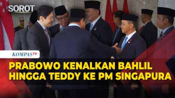 Momen Presiden Prabowo Kenalkan Anggota Kabinet Ke PM Singapura Lawrence Wong Di Istana
