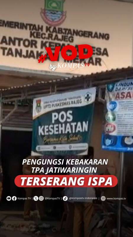 PENGUNGSI KEBAKARAN TPA JATIWARINGIN TERSERANG ISPA 