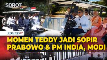 Menarik! Detik-Detik Seskab Teddy Indra Wijaya Jadi Sopir Prabowo Dan PM Narendra Modi Di Prambanan