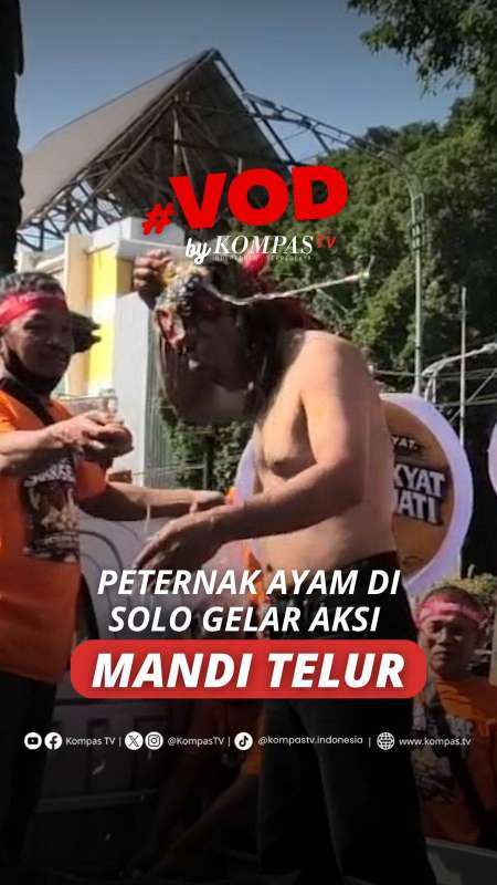 PETERNAK AYAM DI SOLO GELAR AKSI MANDI TELUR 