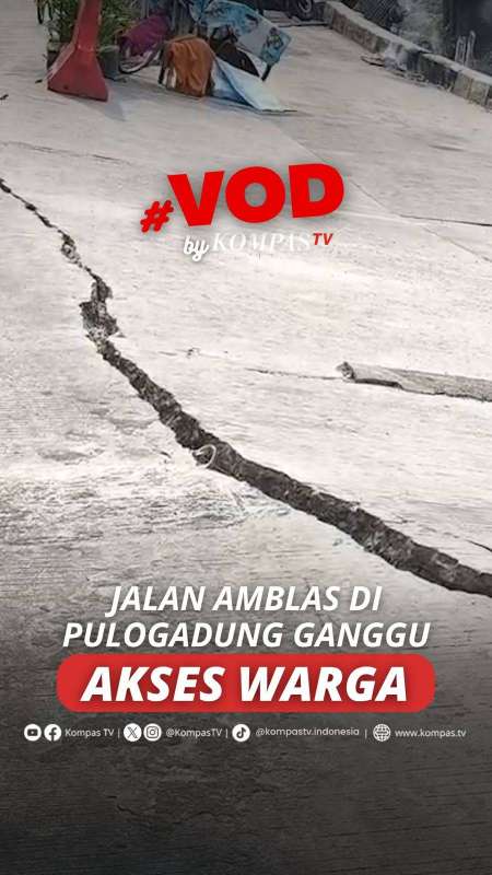 JALAN AMBLAS DI PULOGADUNG GANGGU AKSES WARGA 