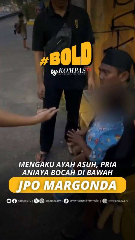 MENGAKU AYAH ASUH, PRIA ANIAYA BOCAH DI BAWAH JPO MARGONDA