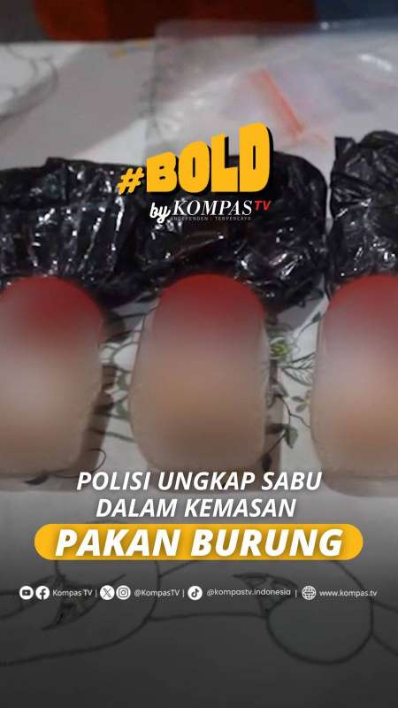 POLISI UNGKAP SABU DALAM KEMASAN PAKAN BURUNG 