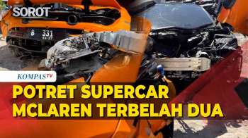 Kronologi Kecelakaan McLaren Tabrak Tiang Hingga Terbelah Dua Di Sukoharjo