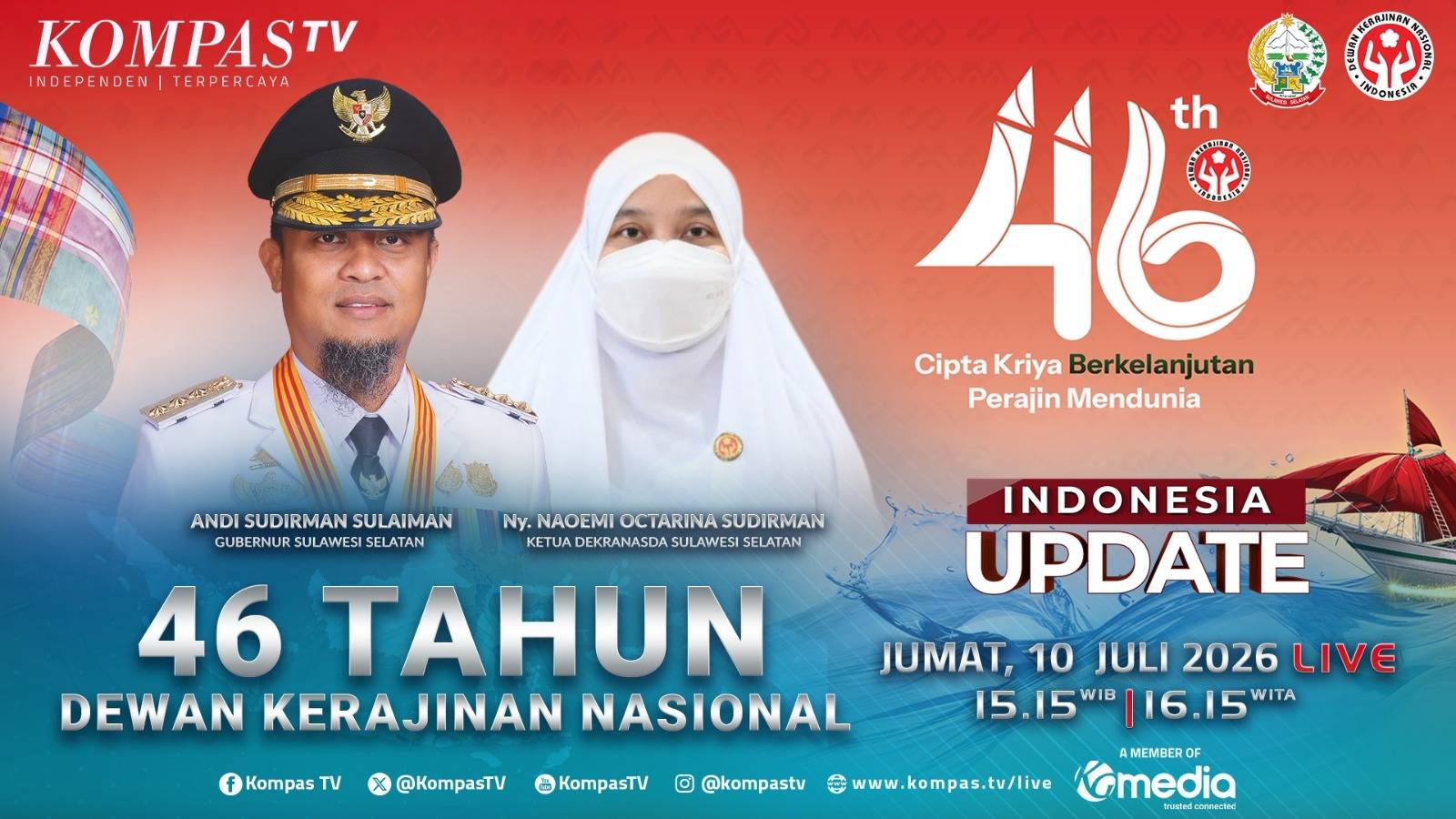 HUT ke-46 Dekranas di Makassar, Ajang Promosi UMKM dan Industri Kreatif Nasional | IU