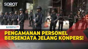 Bersenjata! Personel Berjaga Jelang Konpers Polda Metro Soal Penggeledahan Kasus TPPU Batu Bara