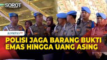 DIPANTAU! Polisi Jaga Ketat Barang Bukti Emas Batangan dan Uang Asing, Hasil Usut 3 Kasus Korupsi