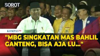 Prabowo Ke Bahlil: MBG Singkatan Mas Bahlil Ganteng, Bisa Aja Lu