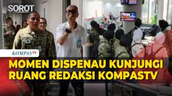 Momen Dinas Penerangan TNI AU Kunjungi Ruang Redaksi KompasTV