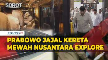 Jajal! Prabowo Naik Kereta Mewah Nusantara Explorer dari Semarang ke Batang