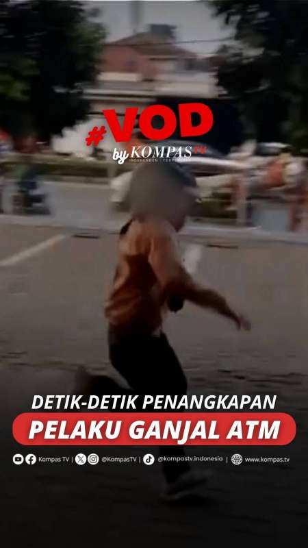 DETIK-DETIK KEJAR-KEJARAN POLISI DENGAN TERDUGA PELAKU GANJAL ATM