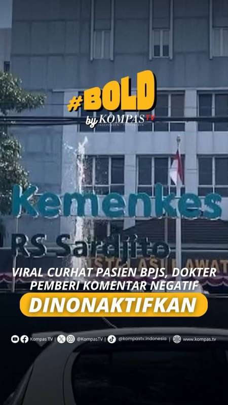 Viral Curhat Pasien BPJS, Dokter Pemberi Komentar Negatif Dinonaktifkan