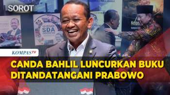 Canda Bahlil Saat Luncurkan Buku Ditandatangani Prabowo: Cak Imin Belum Tentu Punya