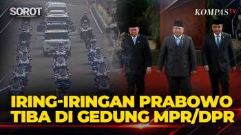 Iring-iringan Presiden Prabowo Tiba Di Gedung DPR, Didampingi Ketua MPR Dan DPD