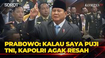 Presiden Prabowo Ungkap Persaingan TNI-Polri: Kalau Puji Kapolri, TNI Agak Resah
