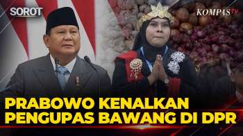 Prabowo Kenalkan Pengupas Bawang Susanah Terima Upah Rp700 Ribu/kg di DPR