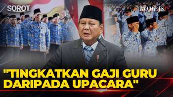 Riuh Tepuk Tangan! Prabowo Minta Tingkatkan Gaji Guru daripada Anggaran untuk Upacara Kementerian
