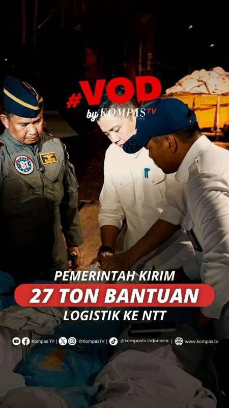 Pemerintah Kirim 27 Ton Bantuan logistik ke NTT,