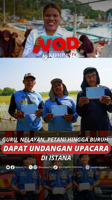 GURU, NELAYAN, PETANI HINGGA BURUH DAPAT UNDANGAN UPACARA DI ISTANA