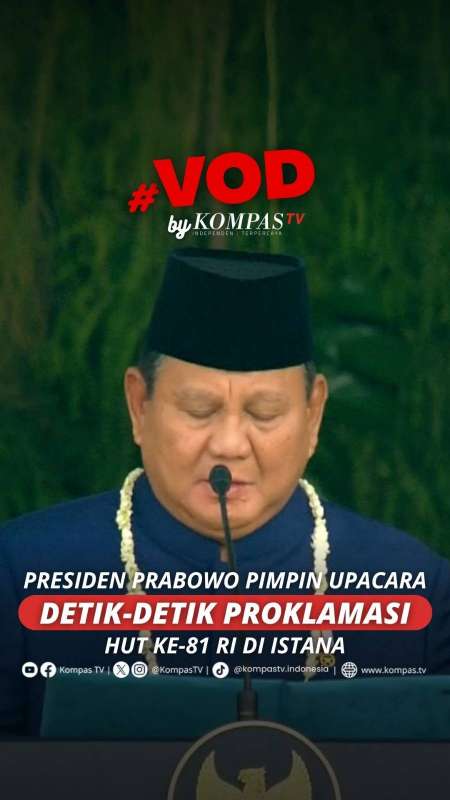  Prabowo Pimpin Upacara Detik-detik Proklamasi HUT ke-81 RI