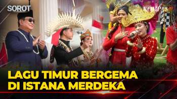 Istana Bergoyang! Prabowo Saksikan Atraksi Panjat Pinang Hingga Lagu Indonesia Timur Di HUT Ke-81 RI