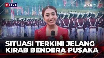 Situasi Terkini! Kirab Bendera Pusaka dari Monas ke Istana Merdeka, Ada 100 Pasukan Berkuda