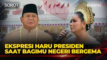 Bagimu Negeri Bergema, Presiden Tampak Haru Di Penghujung Upacara HUT RI Ke-81