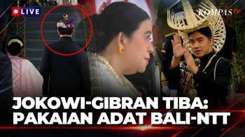 Momen Jokowi, Puan hingga Gibran Tiba di Istana Merdeka, Pakai Baju Ada Bali-NTT