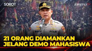 FULL! Polda Metro Jaya Amankan 21 Orang Jelang Demo Mahasiswa, Diduga Bawa Petasan Dan Flare