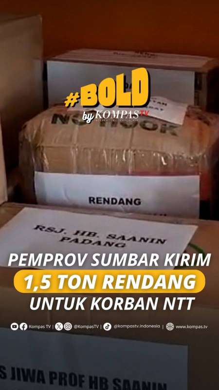 PEMPROV SUMBAR KIRIM 1,5 TON RENDANG UNTUK KORBAN NTT