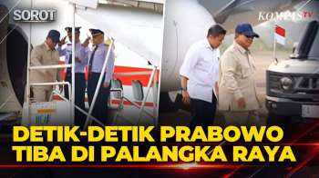Usai dari Kalbar, Presiden Prabowo Tiba di Palangka Raya Pimpin Penanganan Karhutla