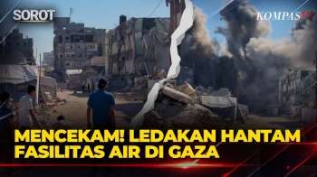 Mencekam! Serangan Udara Menghantam Instalasi Desalinasi di Gaza