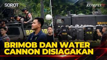 Brimob Dan Water Cannon Disiagakan Di Area Dalam DPR RI, Amankan Aksi Demo