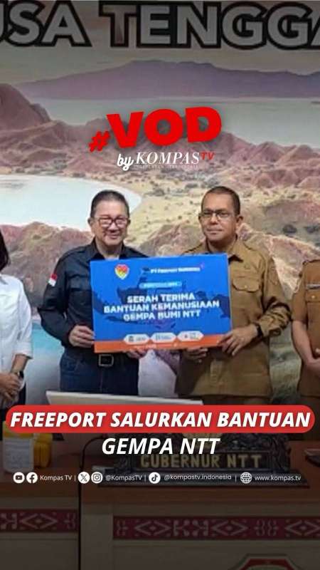 FREEPORT SALURKAN BANTUAN GEMPA NTT