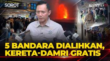 Imbas Abu Krakatau! AHY Ungkap 5 Bandara Pengalihan Penerbangan, Kereta Api  & DAMRI Digratiskan