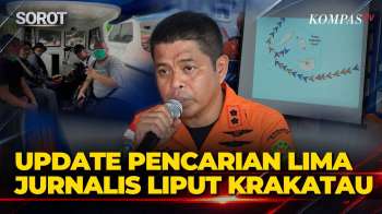 FULL! Tunjukkan Rute Pencarian TNI AL-Basarnas Update Pencarian 5 Jurnalis Hilang Liput Krakatau