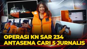 [EKSLUSIF] Ikut Perjalanan Operasi Kapal KN SAR 234 Antasena, Cari 5 Jurnalis Hilang Di Selat Sunda