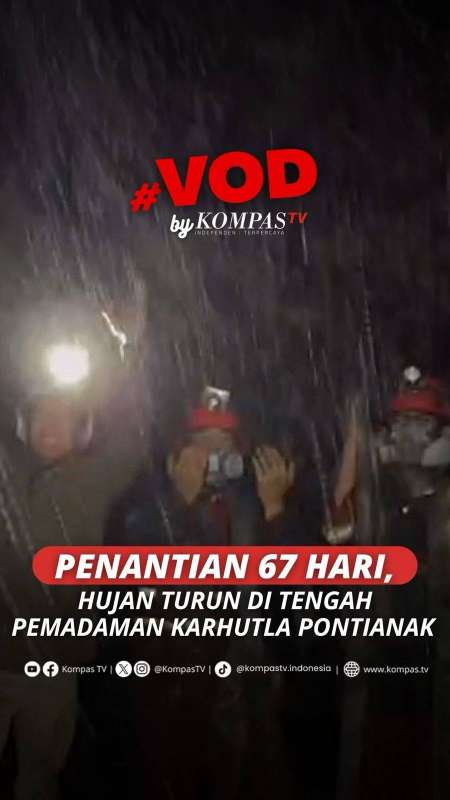 PENANTIAN 67 HARI, HUJAN TURUN DI TENGAH PEMADAMAN KARHUTLA PONTIANAK
