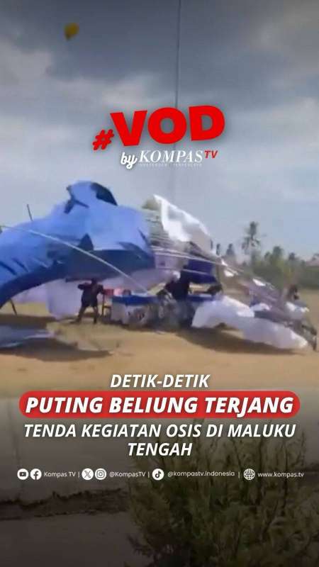DETIK-DETIK PUTING BELIUNG TERJANG TENDA KEGIATAN OSIS DI MALUKU TENGAH