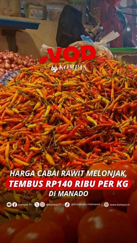 HARGA CABAI RAWIT MELONJAK, TEMBUS RP140 RIBU PER KG