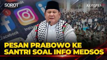 Momen Prabowo Ingatkan Santri: Jangan Percaya Semua Di Sosmed