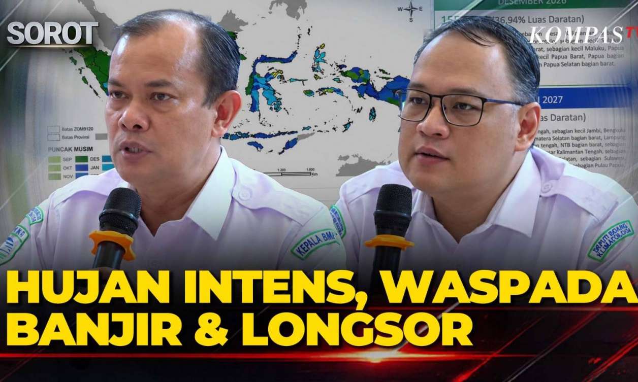 FULL! BMKG Waspadai Musim Hujan 2026-2027 Mundur , Hujan Intens Picu Banjir dan Longsor