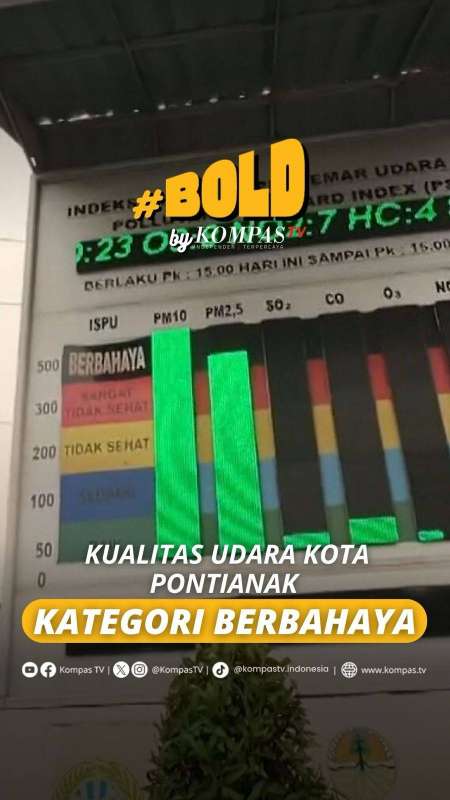  KUALITAS UDARA KOTA PONTIANAK KATEGORI BERBAHAYA