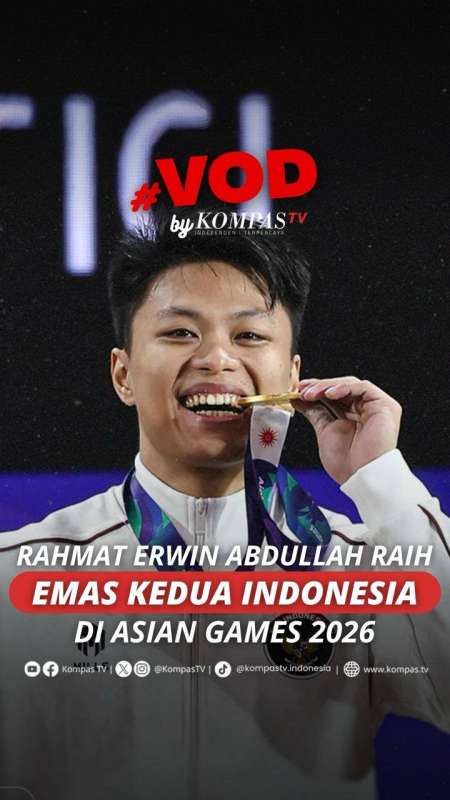 RAHMAT ERWIN ABDULLAH RAIH EMAS KEDUA INDONESIA DI ASIAN GAMES 2026