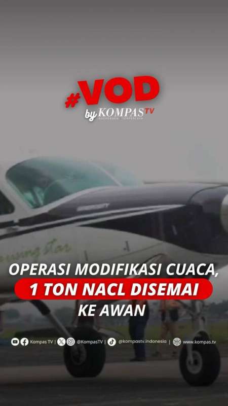 Operasi Modifikasi Cuaca, 1 Ton NaCl Disemai Ke Awan 