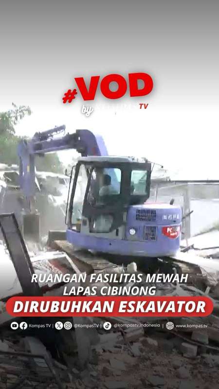 Ruangan Berisi Fasilitas Mewah Lapas Cibinong Dirubuhkan