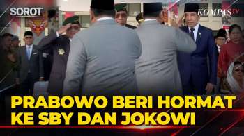 Momen Presiden Prabowo Beri Hormat Ke SBY Dan Jokowi Jelang Pimpin Upacara HUT Ke-81 TNI