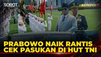 Gagah! Prabowo Naik Rantis Maung Cek Pasukan Di HUT Ke-81 TNI, Didampingi Panglima