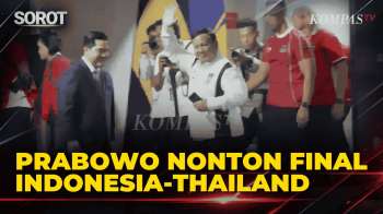 Presiden Prabowo Tiba di Venue Final Indonesia vs Thailand
