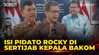 FULL! Pidato Rocky Gerung Di Sertijab Kepala Bakom Syahganda-Qodari